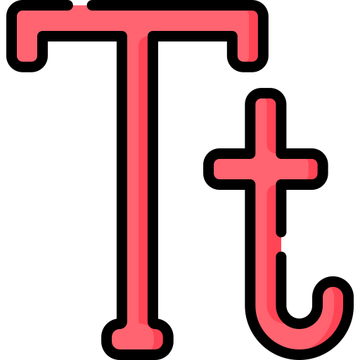 typografia Special Lineal color ikona