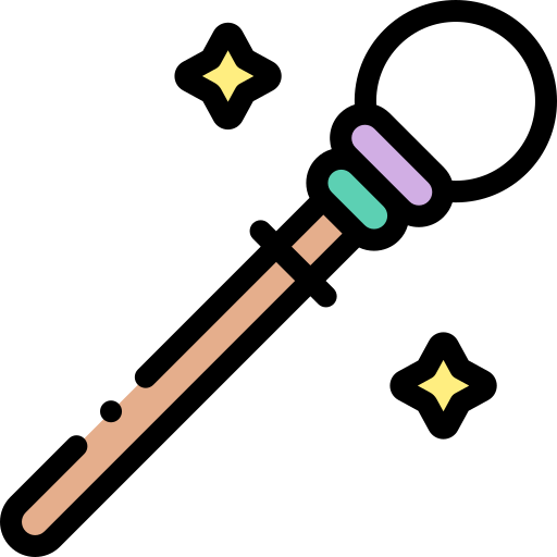 Cane Detailed Rounded Lineal color icon