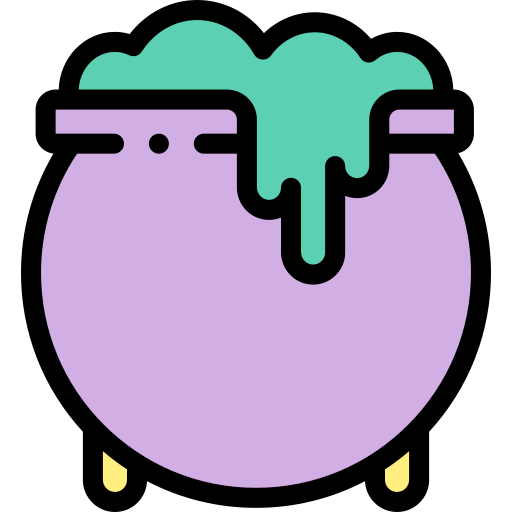 Cauldron Detailed Rounded Lineal color icon