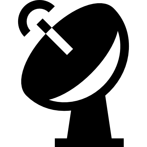 パラボラアンテナ Basic Straight Filled icon
