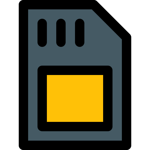 tarjeta de memoria Pixel Perfect Lineal Color icono