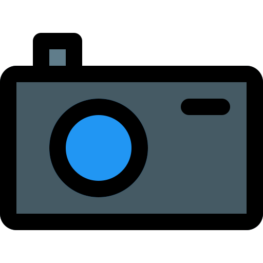 kamera Pixel Perfect Lineal Color ikona