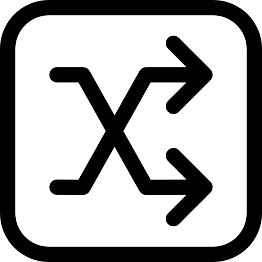 シャッフル Basic Rounded Lineal icon
