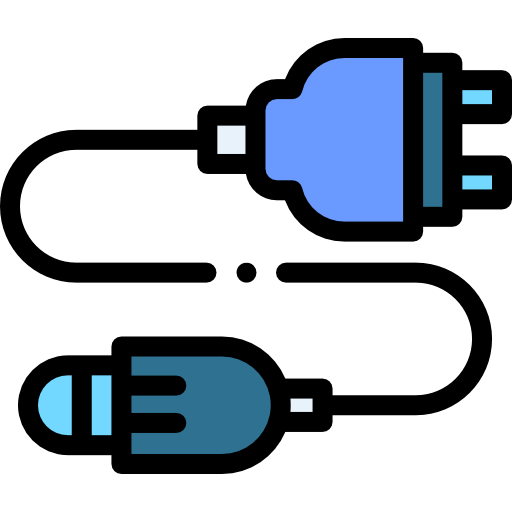 Cable Detailed Rounded Lineal color icon