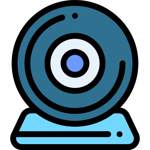 webcam Detailed Rounded Lineal color icon