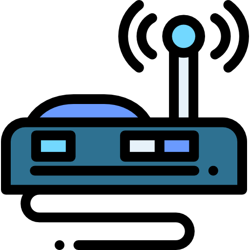 router Detailed Rounded Lineal color icon
