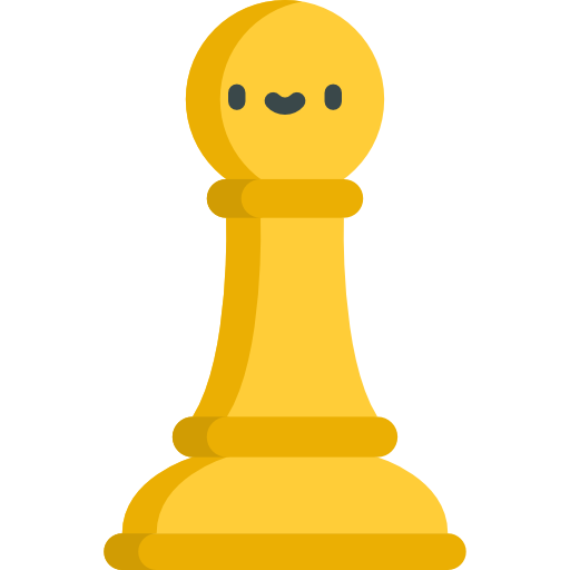 schaken Kawaii Flat icoon