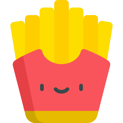 Fries Kawaii Flat icon