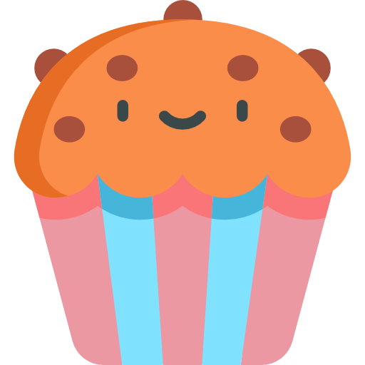 Cupcake Kawaii Flat icon