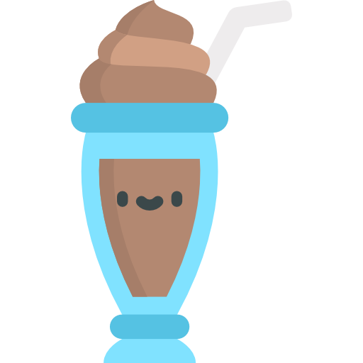 milkshake Kawaii Flat icoon