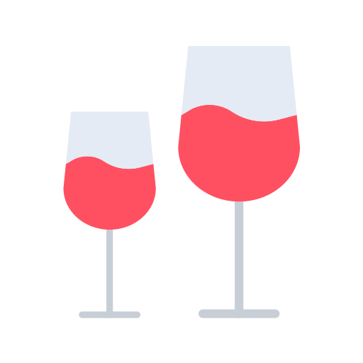 bicchieri di vino Generic Flat icona