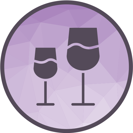 Wine glasses Generic Outline Color icon
