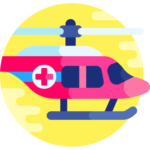 Helicopter Detailed Flat Circular Flat icon
