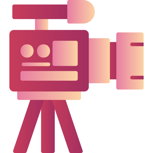 Видеокамера Generic Flat Gradient иконка