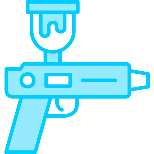 Spray gun Generic Blue icon
