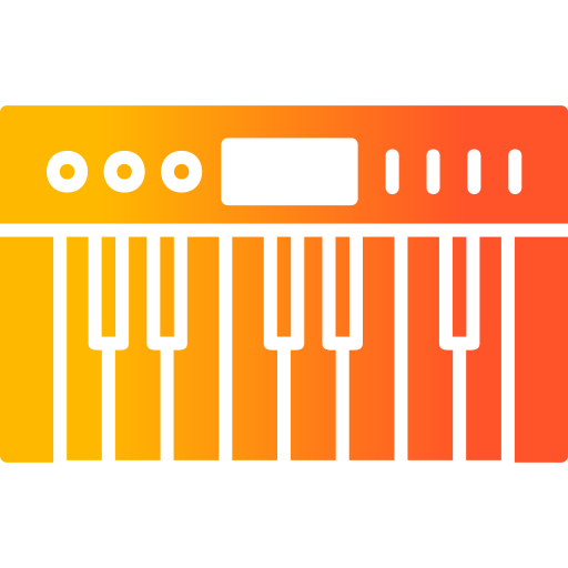 Фортепиано Generic Flat Gradient иконка