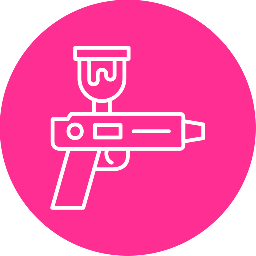 pistola rociadora Generic Flat icono