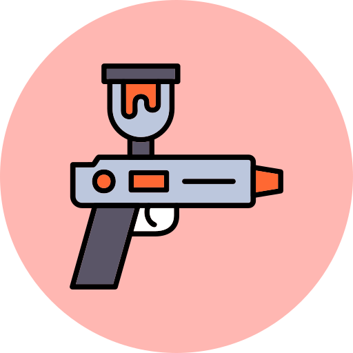 pistola a spruzzo Generic Outline Color icona