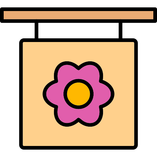 花屋 Generic Outline Color icon