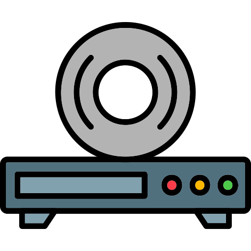 cdプレーヤー Generic Outline Color icon