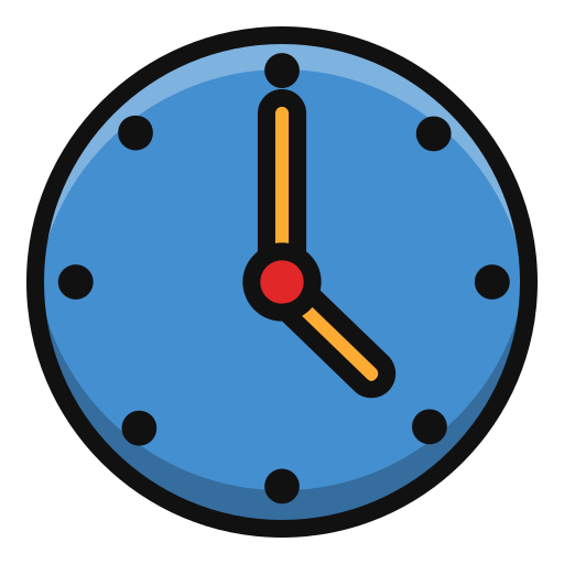 reloj Generic Outline Color icono