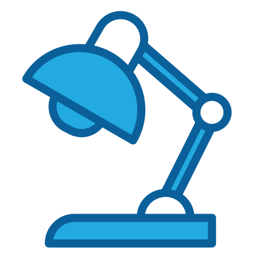 lámpara de escritorio Generic Blue icono