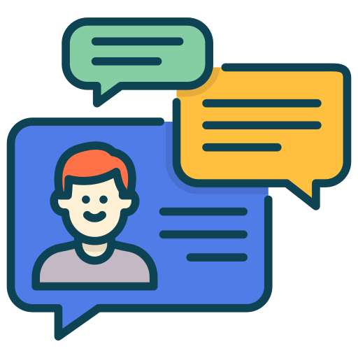 Dialogue Generic Outline Color icon