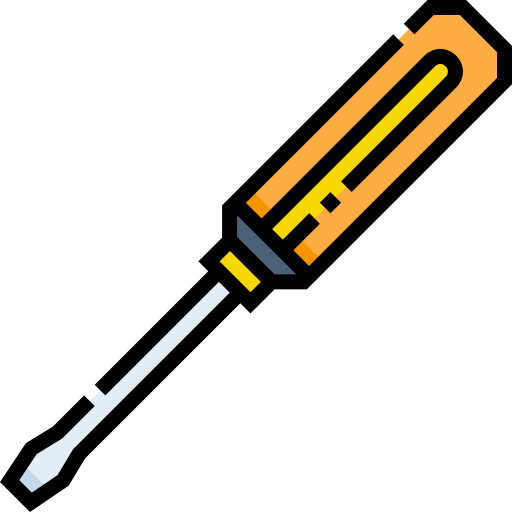 Screwdriver Detailed Straight Lineal color icon