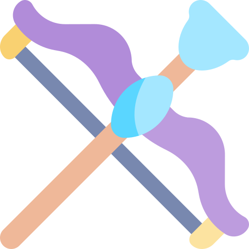flecha Kawaii Flat icono