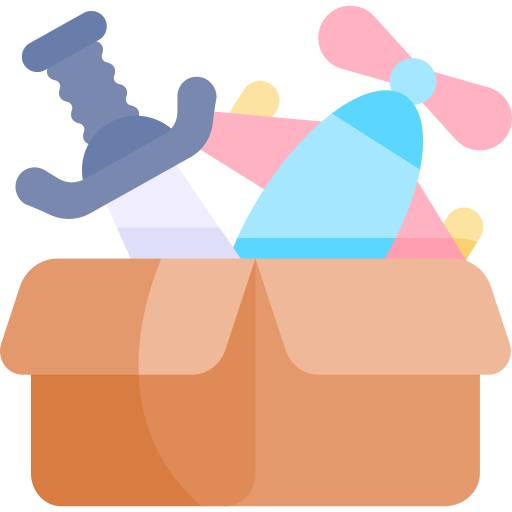 caja Kawaii Flat icono