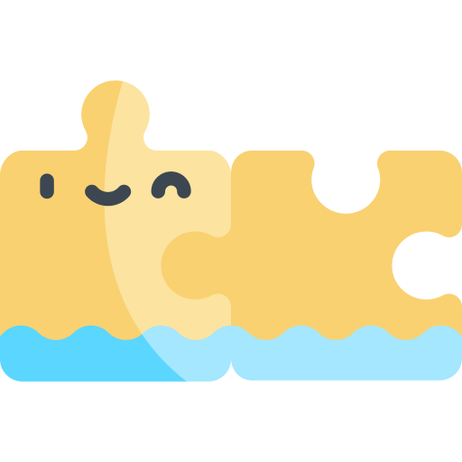 Puzzle Kawaii Flat icon