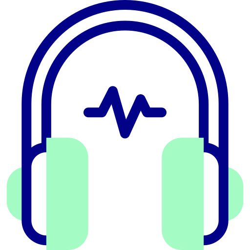 fones de ouvido Detailed Mixed Lineal color Ícone