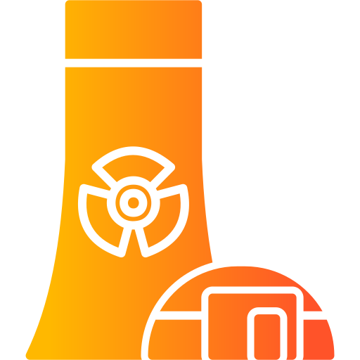 Nuclear power Generic Flat Gradient icon