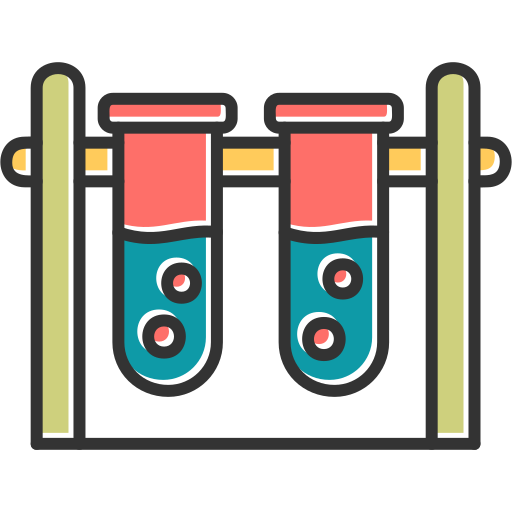 Test tubes Generic Color Omission icon