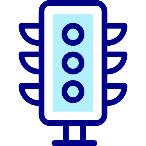 信号機 Detailed Mixed Lineal color icon