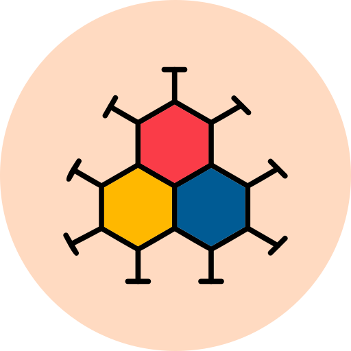 Молекула Generic Outline Color иконка