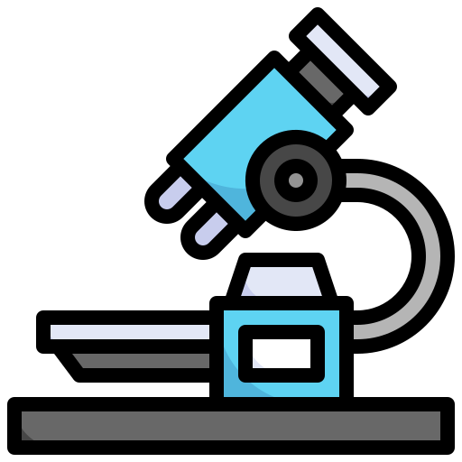 mikroskop Surang Lineal Color ikona