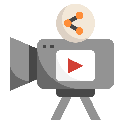 Video sharing Surang Flat icon
