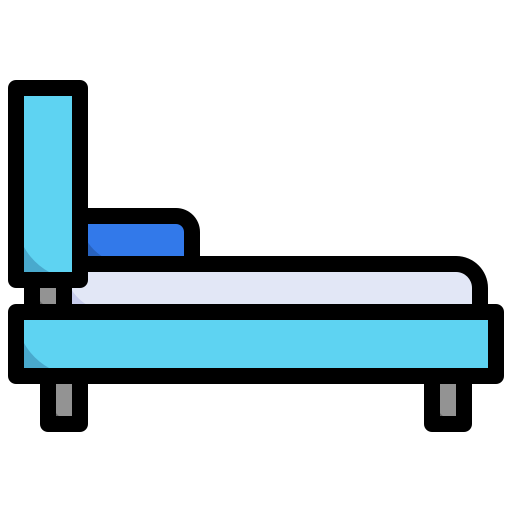 Bed Surang Lineal Color icon
