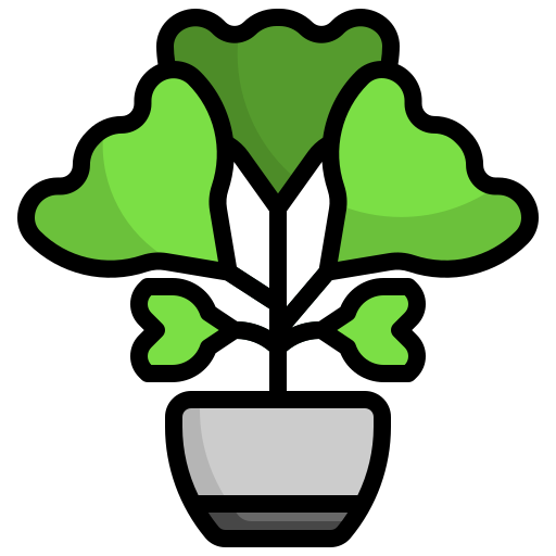 Ginkgo biloba Surang Lineal Color icon