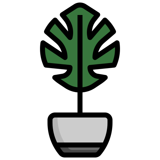 Monstera Surang Lineal Color icon