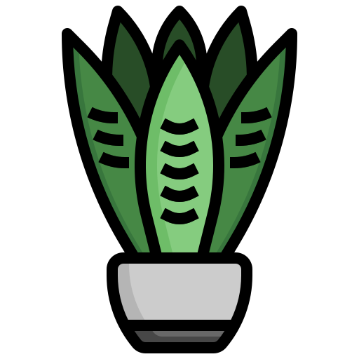 Snake plant Surang Lineal Color icon
