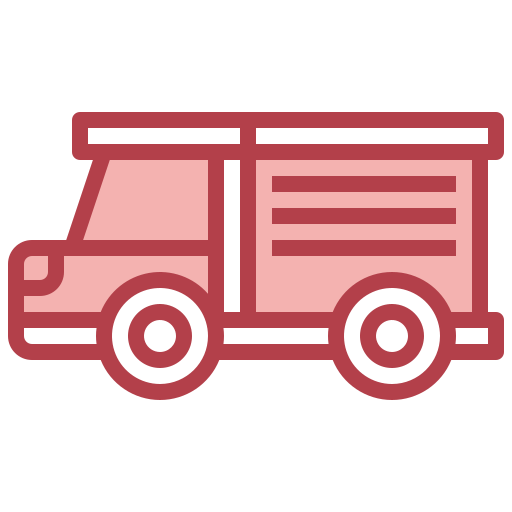 Delivery truck Surang Red icon