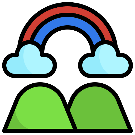 Rainbow Surang Lineal Color icon