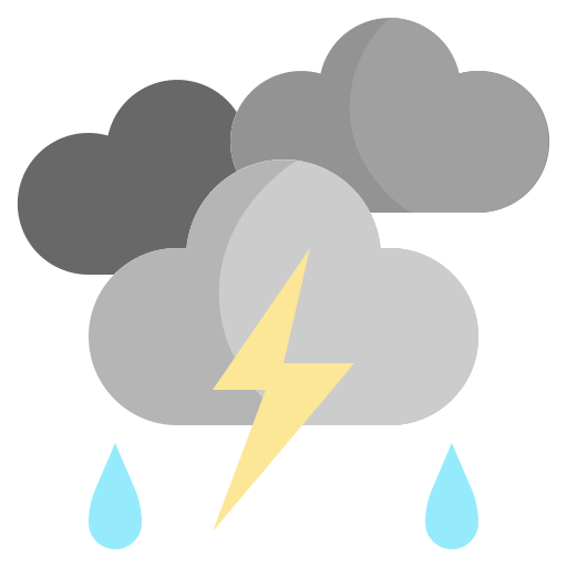 Thunderstorm Surang Flat icon