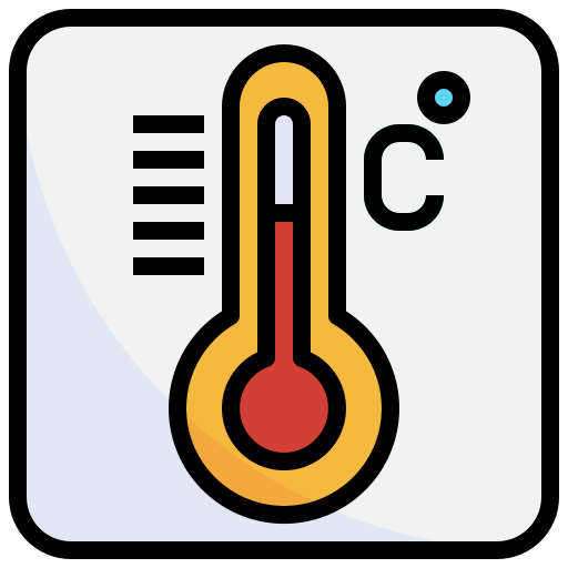 la temperatura Surang Lineal Color icono