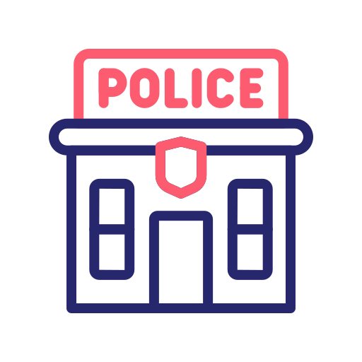 stazione di polizia Generic Outline Color icona