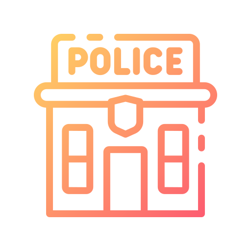 estación de policía Good Ware Gradient icono