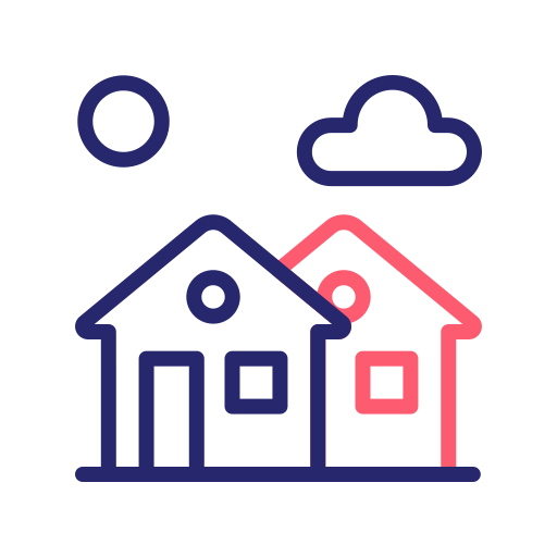 Residential Generic Outline Color icon