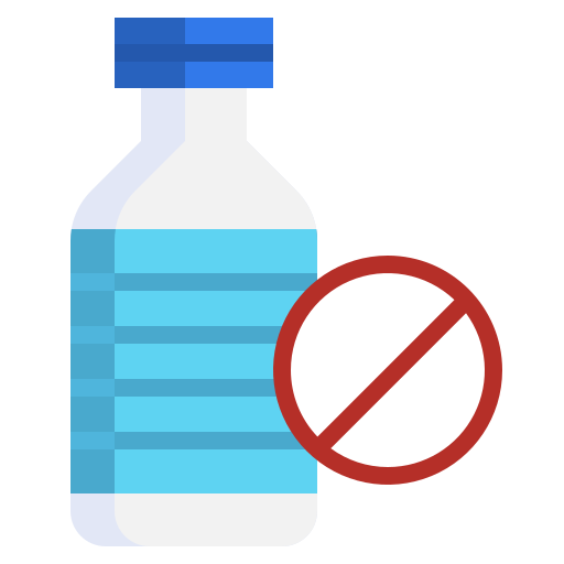 Никаких пластиковых бутылок Surang Flat иконка